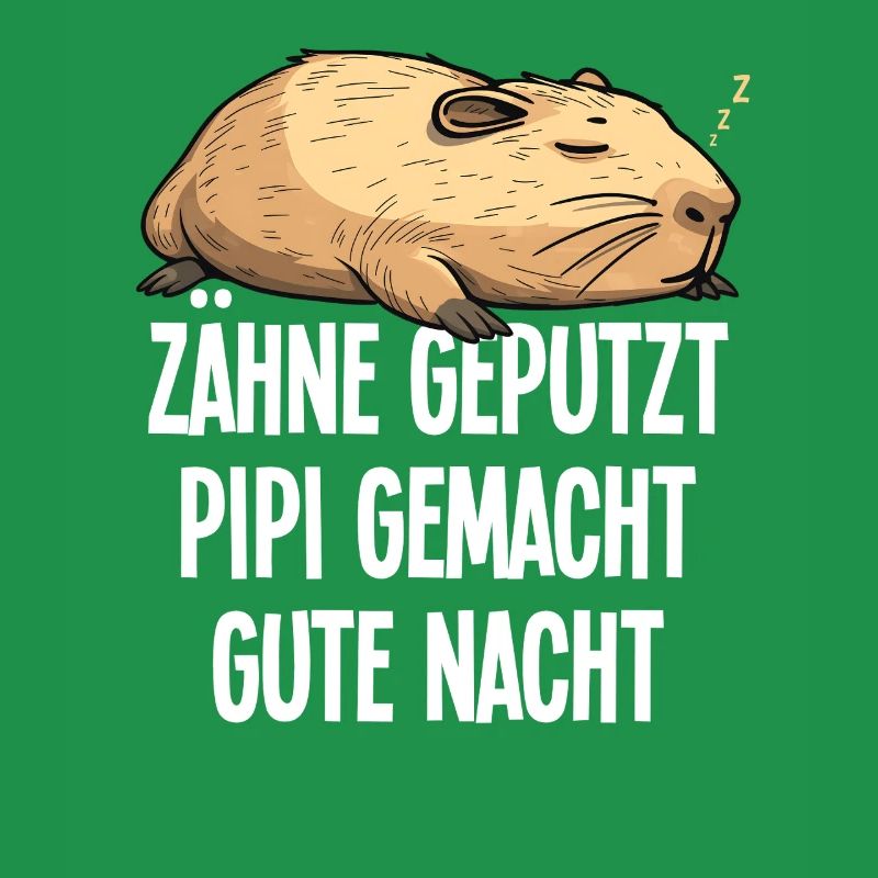 Teeth Brushed Good Night Capybara Pajama Gift