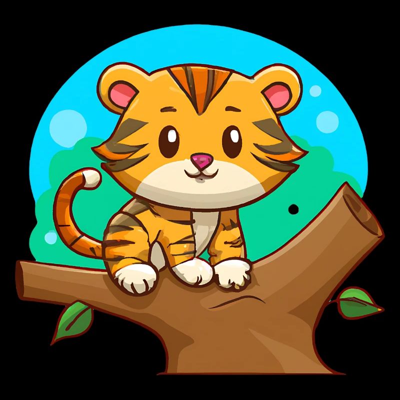 Tiger auf einem Baum