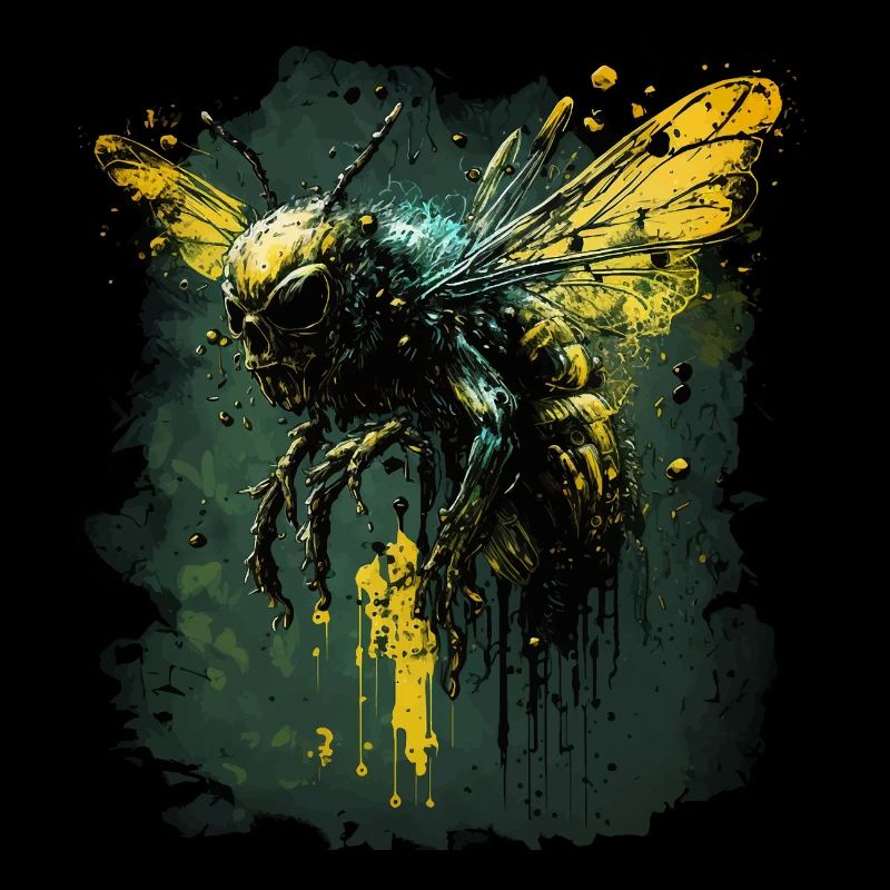Effrayant Zombie Horror Bee