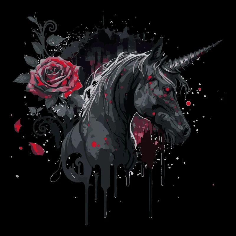 Rose et Licorne