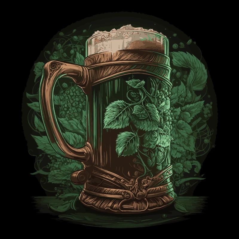 Drinking beer