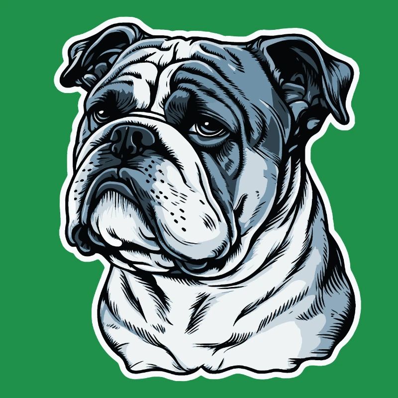 Grumpy English Bulldog