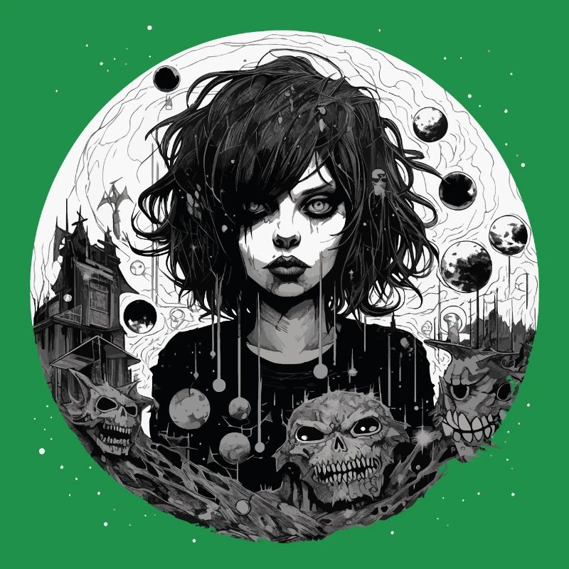 Emo Horrorpunk Mädchen