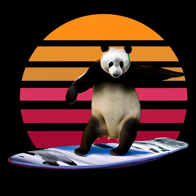 Panda Surfer