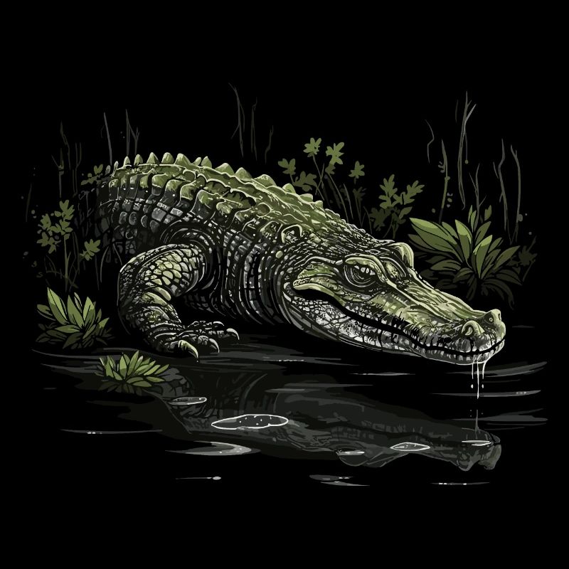 Krokodil Alligator Kaiman Reptil