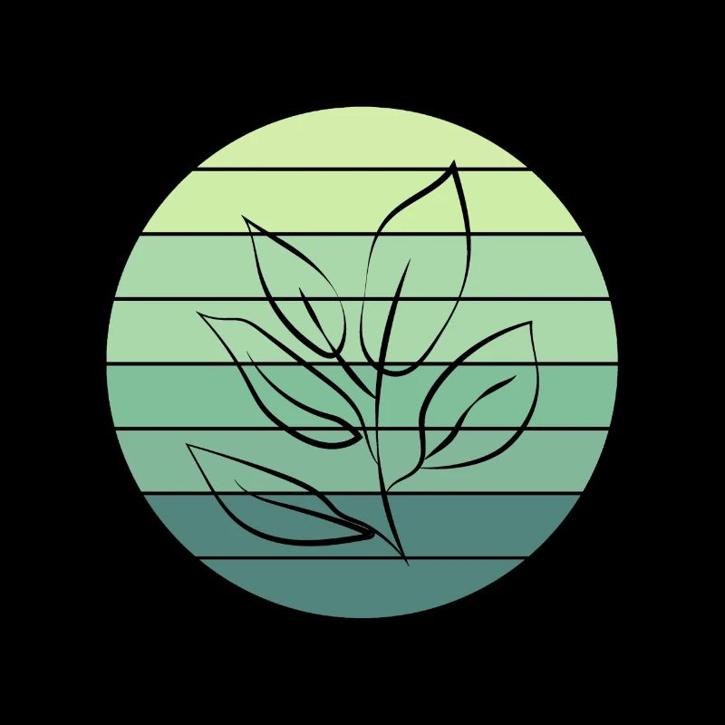 Vegetable Lover's Leaf Sunset Design