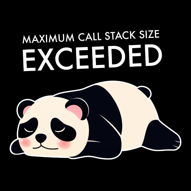 Taille maximale de la pile d’appels dépassée Programmeur Panda