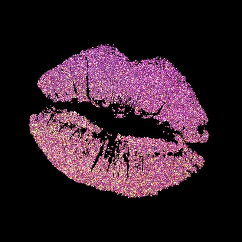 Glitzer Lippen