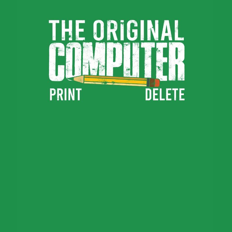 The original computer print delete - computer