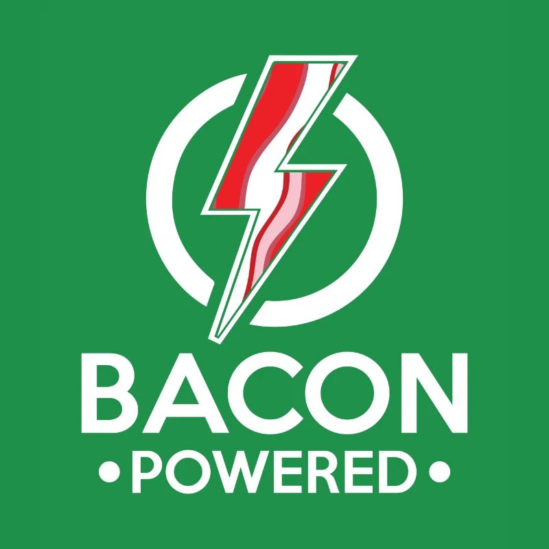 Bacon Powered - lightning taste morning