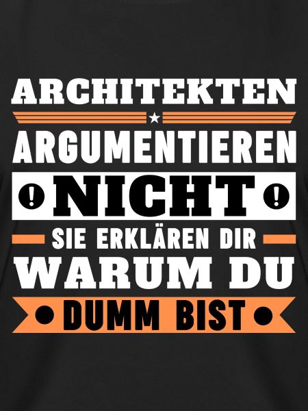 Architects don't argue