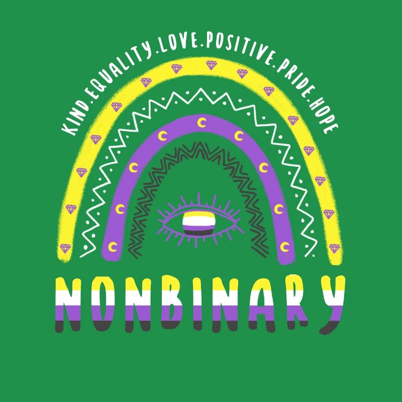 Boho Regenbogen Nonbinary