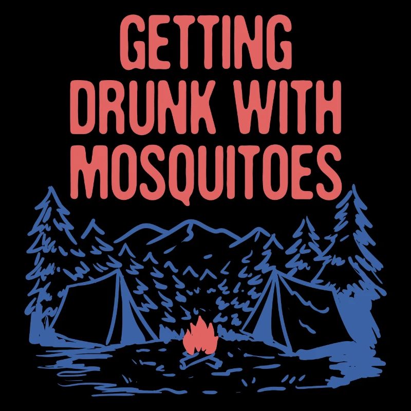 Getting Drunk With Mosquitoes Camping Beer Lover