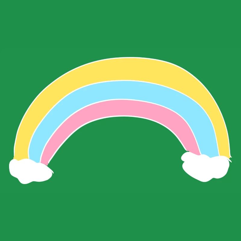 Rainbow icon clouds