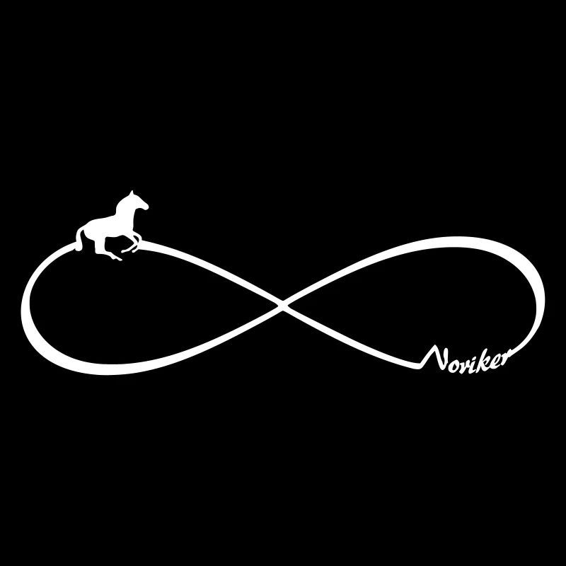 Geschenk für Pferdebesitzer Noriker Pferd Infinity