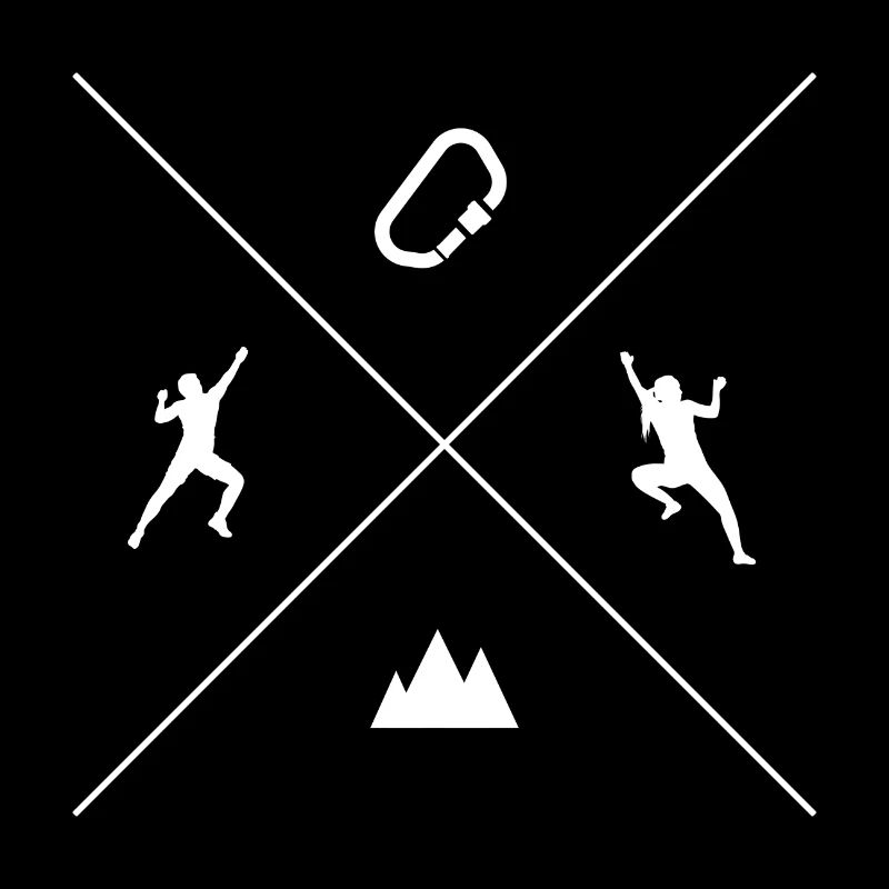Klettern Symbole Kletterer Bouldern Climbing