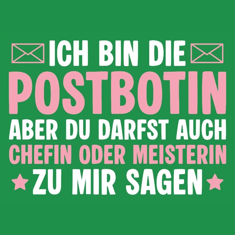 Postbotin Chefin oder Meisterin - Briefträgerin