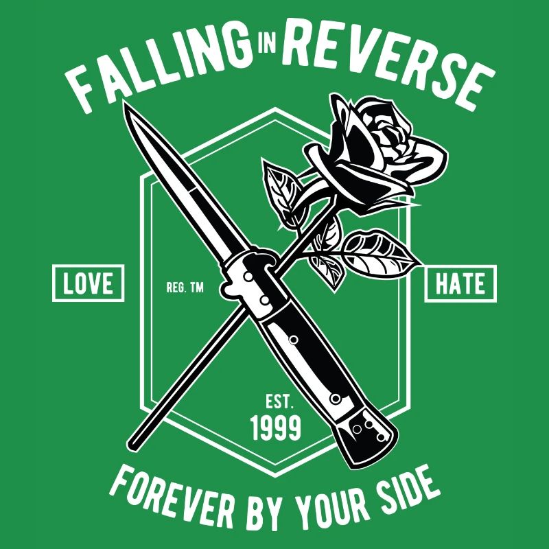 Falling In Reverse Love Hate Rose Knife Forever