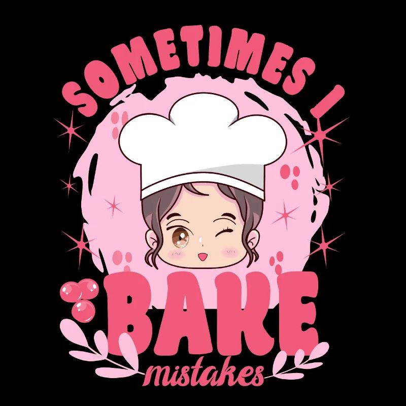 Cake Baker Sometimes Bake Mistakes Cupcake