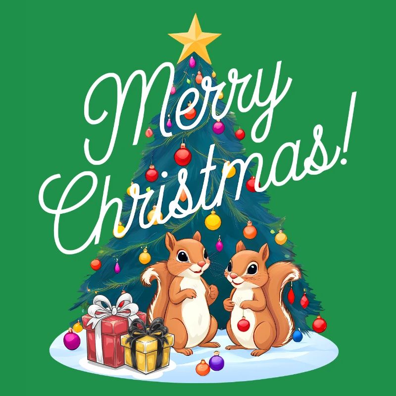 Squirrel Christmas Tree Christmas Tree