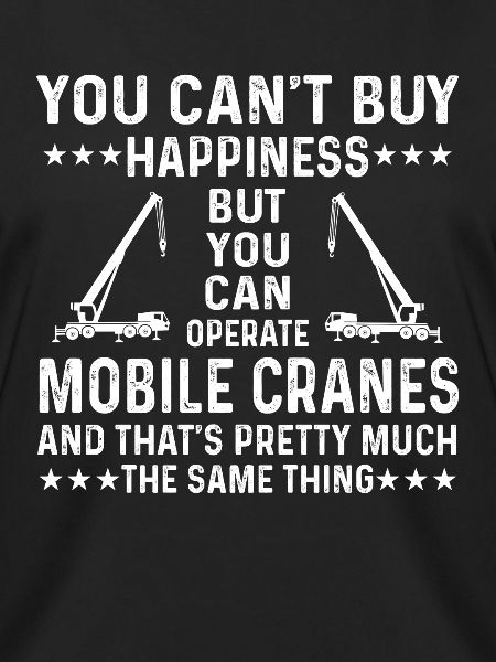 Mobile crane driver