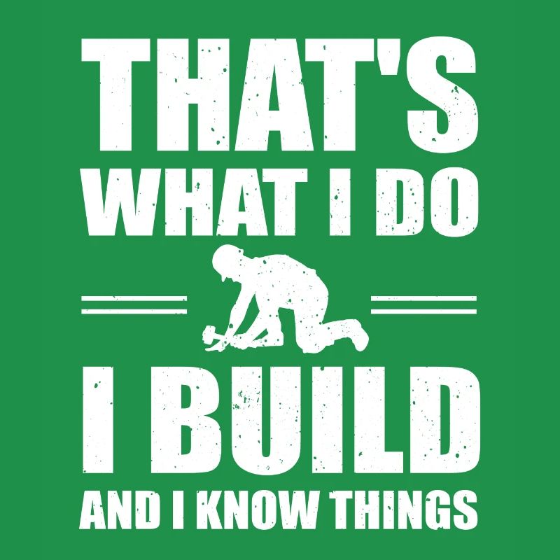 Funny construction worker motif