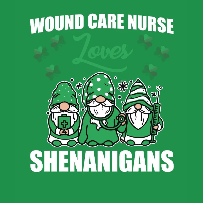 Wundversorgung Krankenschwester St. Patricks Day