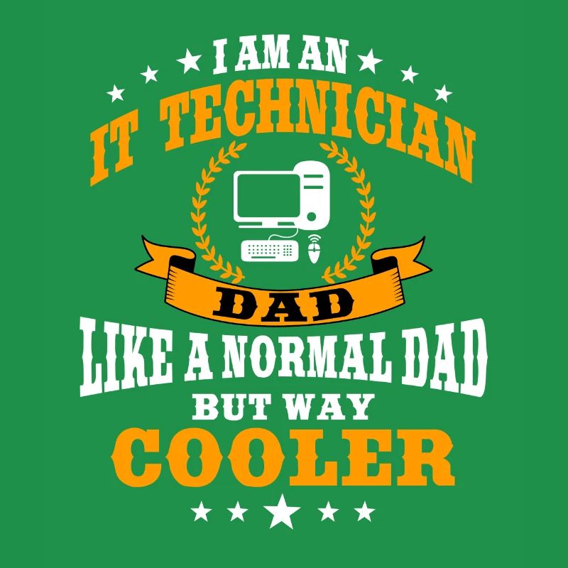 Lustiger IT Techniker Papa Vatertag