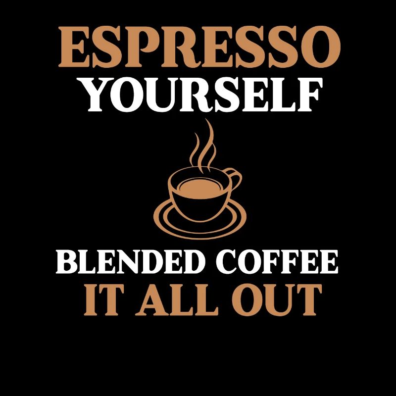 Funny lover of mixed coffee