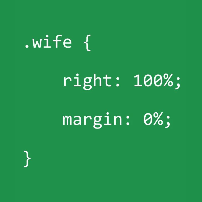 CSS Wife Right Softwareentwickler Developer