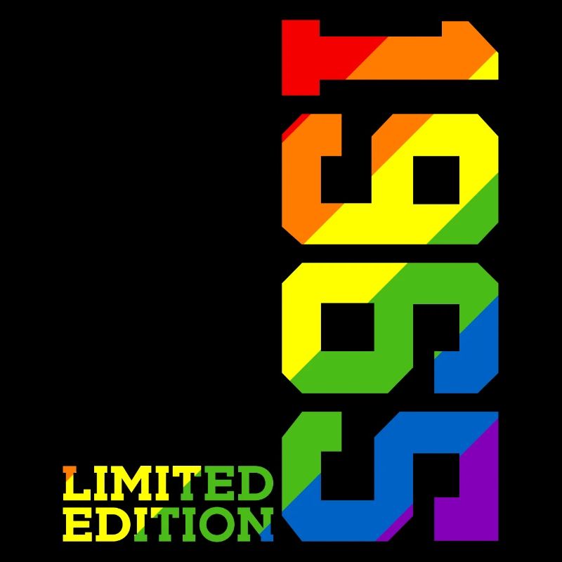 LGBTQ 1965 REGENBOGEN QUEER 60. GEBURTSTAG PRIDE