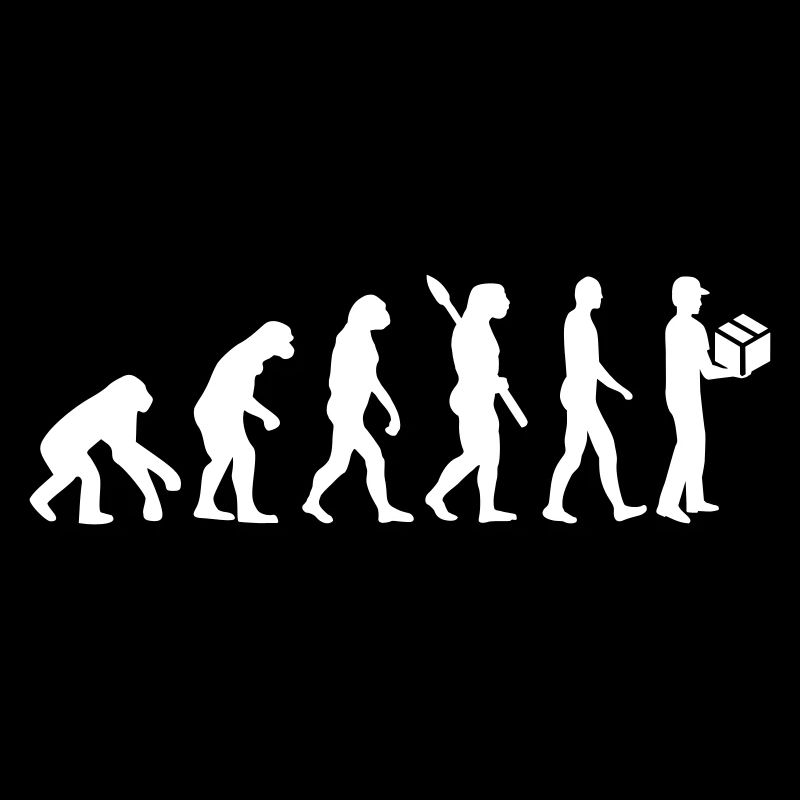 Evolution delivery man