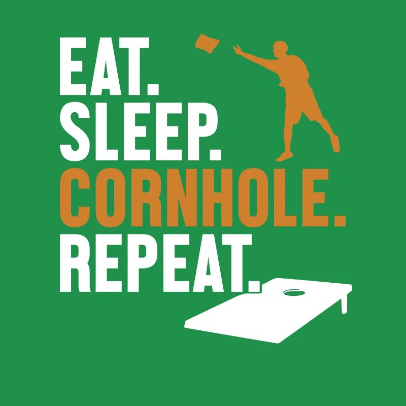 Manger dormir cornhole répéter sacs de haricots Plateaux de jeu