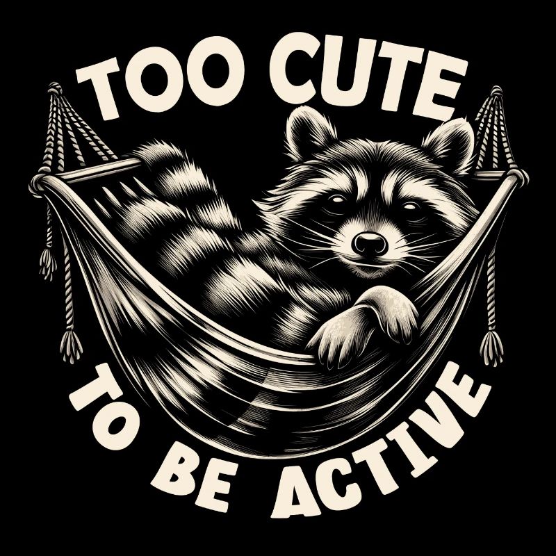 Lazy raccoon