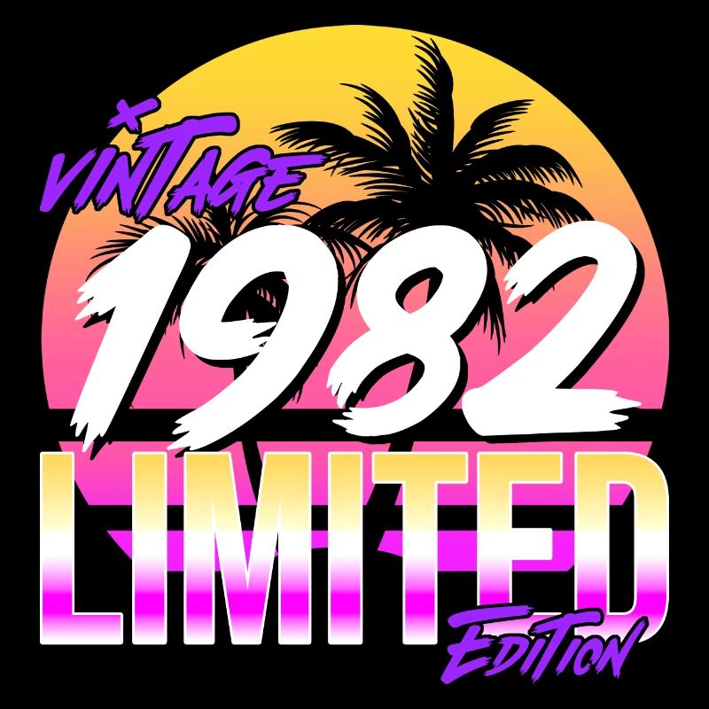 1982 Retro Jahrgang 82 Geburtstag 80er