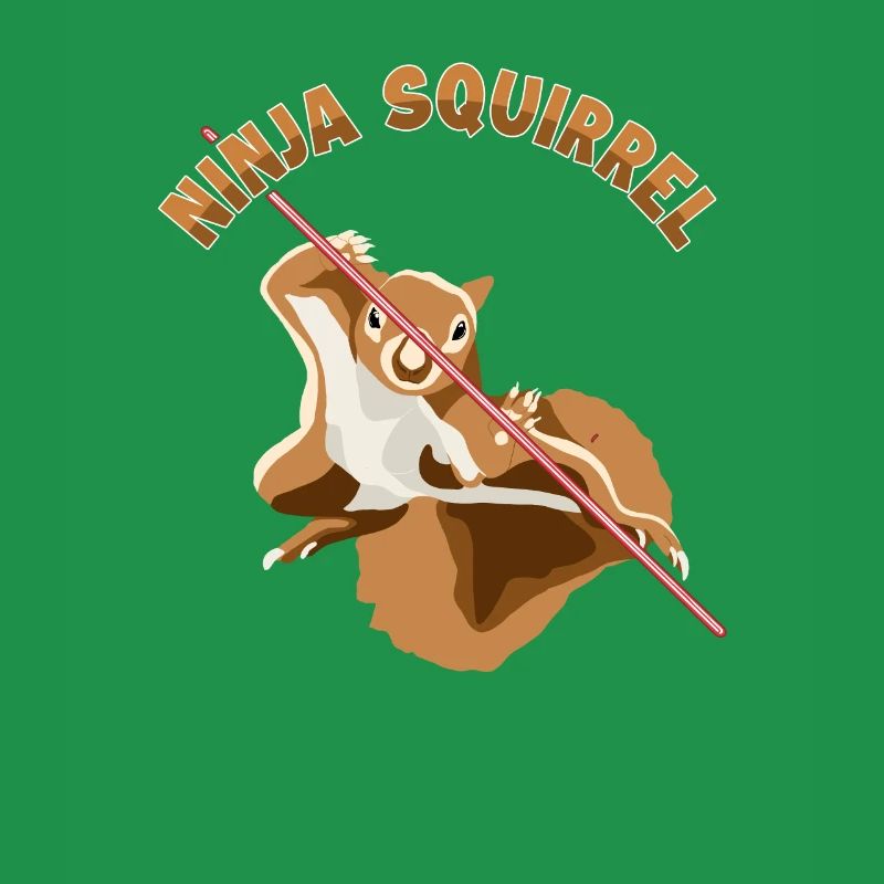 Ninja Squirrel Squirrel Fuchshörnchen Eichhörnchen