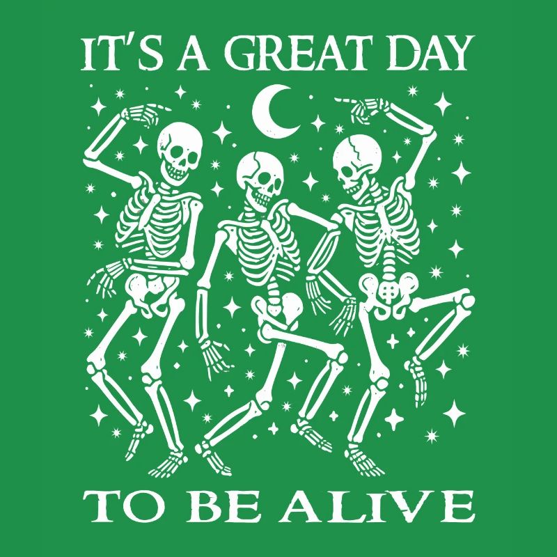 Funny Halloween Dancing Skeletons Sarcastic Pun
