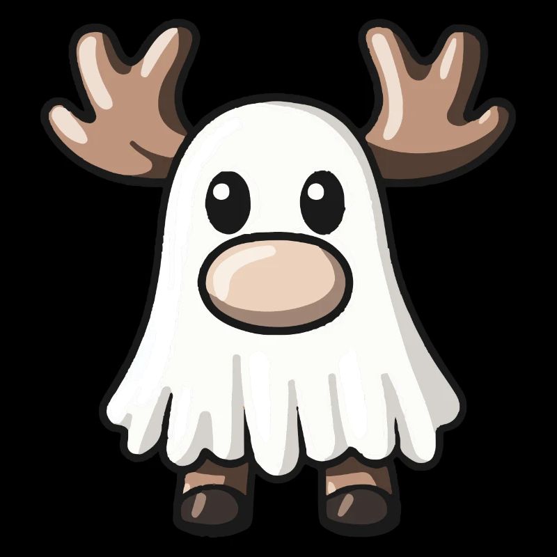 Elch Halloween Comic Geist