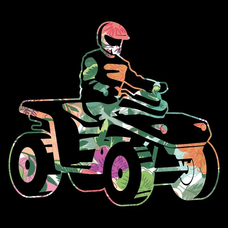 ATV Biker Offroad Quadfahrer Mädchen Quad