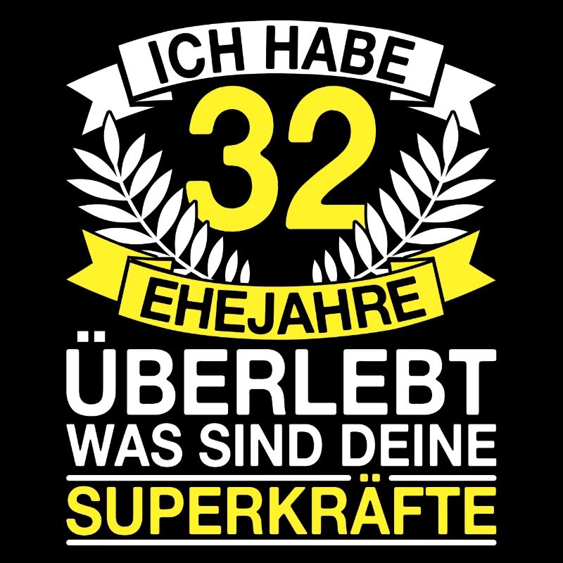 32 Ehejahre Überlebt 32 Hochzeitstag Geschenk