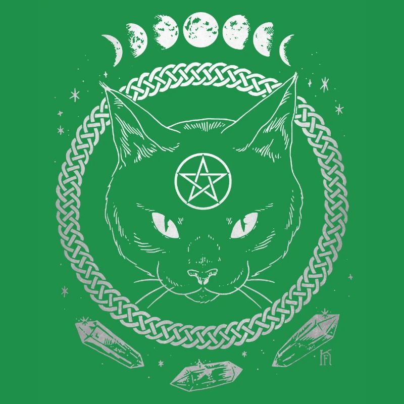 Graphique De pentagramme pour chat