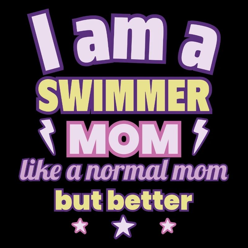 Mutter Schwimmerin, Muttertag Geschenk, Schwimmen