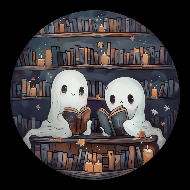 Ghosts, Reading, Book, Library, Halloween
