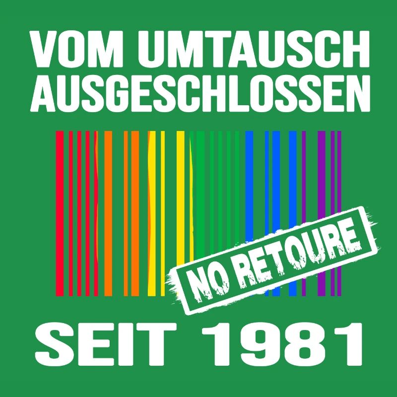 1981 geburtstag lgbt regenbogen pride birthday