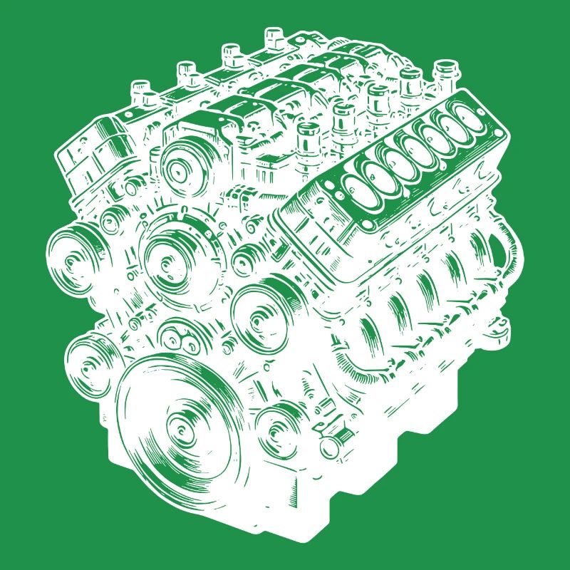 Engine Block Cylinder Displacement Fan Engine