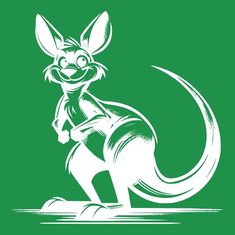 Lächelndes australisches Känguru