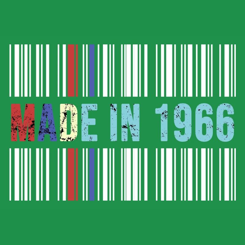 1966 birthday 56 years 56th anniversary retro barcode
