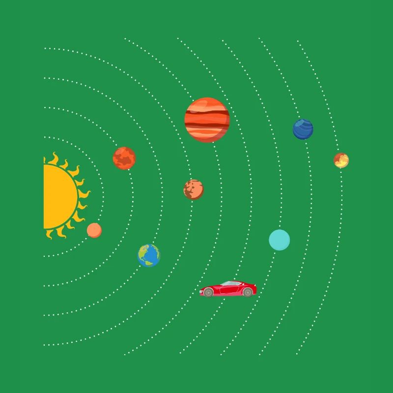 Tesla dans Space Solar System SpaceX