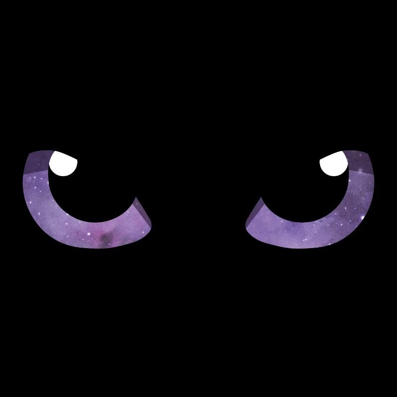 Yeux de chat violets