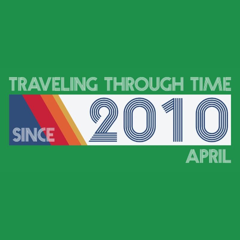 Funny Zeitreise Geburtstags Design April 2010